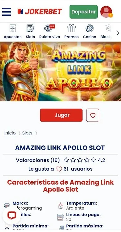 Juego Apollo JOKERBET